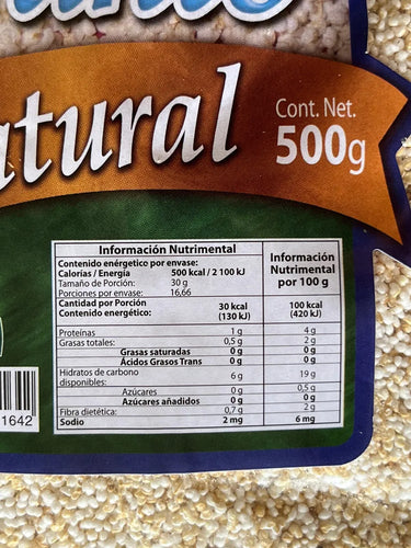 Amaranto Natural 500 Gramos Gn+vida